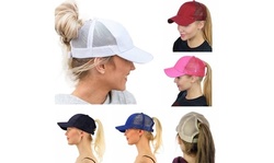 Fashion Adjustable Baseball Cap Snapback Hat Hip-Hop Mesh Cap