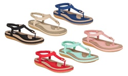 Haute Edition Women's Classic Bohemian Comfort Sandals