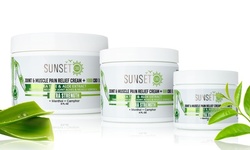 Sunset CBD Cream with Menthol, Tea Tree & Aloe Vera (250mg, 500mg or 1000mg)