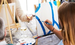 $25 for Paint and Sip Event for One with Materials at Brushstrokes and Beverages ($35 Value)