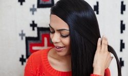 One Silk Press and Hydration Treatment with Optional Trim at Upscale Lookz Hair and Nail Bar (Up to 35% Off)