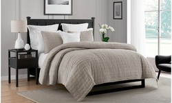 Luxury Home Deluxe Enzyme Crinkle Quilt Coverlet Set (2- or 3-Piece)