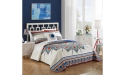 4 Piece Reversible Quilt Cover Set 100% Cotton Bohemian Inspired Bedding 
