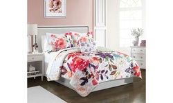 Eumenides 4 or 3 Piece Reversible Quilt Set or option to add 4 Piece Sheet Set