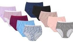 5 or 10 Pack Hanes Ultimate Women's Cotton Comfort Ultra Soft Brief Panties