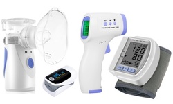 Forehead Thermometer, Pulse Oximeter, Handheld Nebulizer, Blood Pressure Monitor