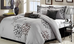 Chatton Oversized and Overfilled Embroidered Comforter Set (8-Piece)