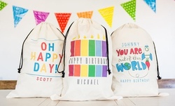 One, Two, Three, Five, or Ten Personalized Jumbo Birthday Gift Bags from Qualtry (Up to 86% Off)