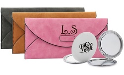 Personalized Leatherette Wallet with Optional Mirror from MonogramHub (Up to 83% Off). Available in 3 Colors.