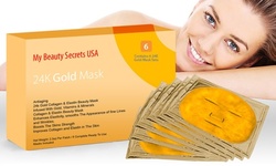 $38 for Six-Pack of European Gold Collagen Face Masks from My Beauty Secrets USA ($149 Vaue)