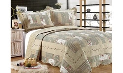 Printed Patchwork Quilt Sets (2 or 3-Piece)
