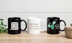 One, Two, Three, Five, or 10 Personalized "Just Sayin" Mugs from Qualtry (Up to 82% Off)