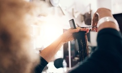 Hair-Styling Services for Women or Men at Omega NYC Hair and Makeup (Up to 71% Off). Five Options Available.