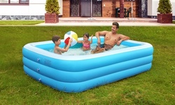 CoolWorld Inflatable Swimming Pool, Play Center, Blowup, 103 x 69 x 24"