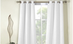 Triple-Layer Noise-Reducing Blackout Grommet Curtain Pair Panels (Set of 2)