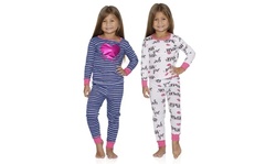 Cozy Couture Girls' Cotton Pajamas (4-Piece)