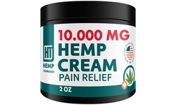 Hemp Cream for Pain Relief 10,000 mg - 2 oz jar from Hemp Techniques