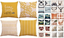 4Pcs/set Home Decorations Cotton Linen Pillow Covers Set(not included pillow)