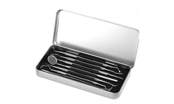 7 Pack Teeth Cleaning Tools Stainless Steel Dental Scraper Tooth Set with Case