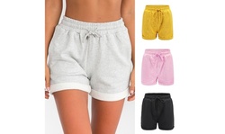 Women's Summer Beach Shorts Casual Comfy Pajama Shorts with Drawstring