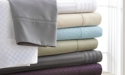 Merit Linens Luxury Embossed 4 Piece Bed Sheet Set