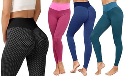 Women's Ruched High-Waist  Tiktok Leggings ( S - 2XL)
