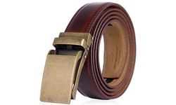 Mio Marino Men's Genuine Leather Dress Belt w/ LINXX Ratchet Buckle & Gift Box