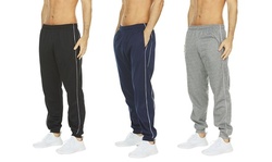 (3-Pack) Men's Tech Fleece Performance Fleece Joggers Sweatpants