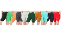 Women's Buttery Soft Brushed Microfiber Biker Shorts