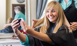 Express Keratin Capola, Brazilian Blowout, or Tape-In Extensions at Hair by Mark Cortez (Up to 68% Off)