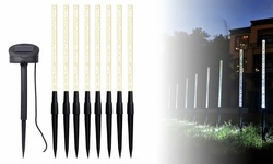 8 in 1 Outdoor Solar Tube Lights String Multicolor Solar Powered Stick Lights