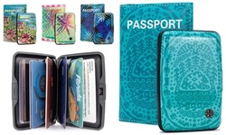 Maui and Sons RFID Wallet, Passport Cover Set - Prevent Identity Theft