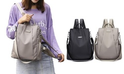 Small Backpack Purse Women Anti-Theft Oxford Multifunction Lightweight