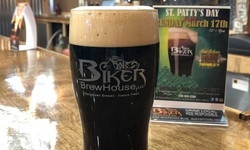 Beer-Tasting for 2 or 4 with Take-Home Pint Glass and 32-Ounce Empty Growler at Biker BrewHouse (Up to 37% Off)