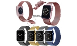 Magnetic Loop Mesh Milanese Wristband Stainless Steel Strap For Apple Watch