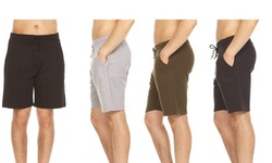 (4-Pack) Men's French Terry Lounge Shorts