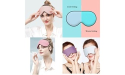 2-in-1 Double-Sided Sleep Eye Mask Warm&Cool Travel Breathable Blindfold Mask