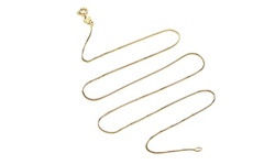 18K Gold Classic Italian Made Box Chain Necklace By Paolo Fortelini