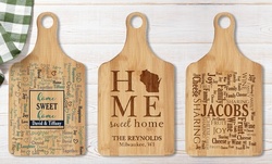 Personalized Paddle Cutting Boards (1- or 2-Pack) from GiftsForYouNow.com (Up to 49% Off)