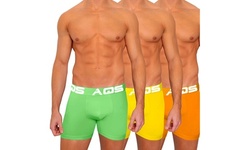 3 Pack AQS Men's Classic Fit Boxer Briefs