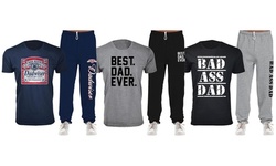 Men's Father's Day Best Dad Ever T-Shirts and Lounge Sweatpants Sets