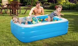 CoolWorld Inflatable Blowup Play Center Lounge Swimming Pool - 120" x 70" x 24" 