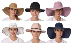 Women's Summer Sun Bucket Hats UV Protection Beach Foldable Mesh Fishing Cap