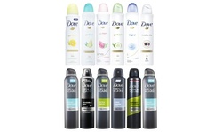 6-Pack Dove Body Spray Anti-Perspirant Bundle 250 ML