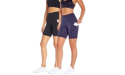 Women's Marika High-Rise Tummy Control Pocket Bermuda Shorts - Multiple Lengths