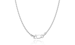 Italian Made Sterling Silver 16"-30" Diamond Cut Rope Chain Necklace