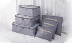 6Pcs/Set Travel Storage Bag for Clothes Luggage Packing Cube Organizer Suitcase