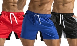 Men's Swim Trunks Quick Dry Beach Shorts Mesh Lining Board Shorts with Pockets