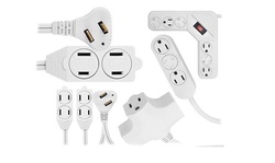 5-Pack Variety Extension Cords and Power Strips Bundle