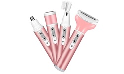 KEMEI Women's 4-In-1 Electric Cordless Rotary Shaver Razor Trimmer Grooming Kit